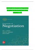 Test Bank for Essentials of Negotiation, 7th Edition by Lewicki, Barry, and Saunders