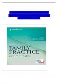 Test Bank - Family Practice Guidelines 6th Edition by Jill C. Cash; Cheryl A. Glass; ‎Jenny Mullen