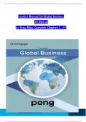 Instructor Manual for Global Business, 5th Edition Mike W. Peng