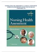 NURSING HEALTH ASSESSMENT A CLINICAL JUDGEMENT APPROACH 4TH EDITION JENSEN TEST BANK/ALL CHAPTERS 1-30