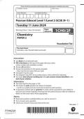 edexcel gcse  chemistry 1ch0-2f paper 2 foundation tier  june   2024 question-paper 2024