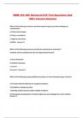 NIMS ICS 400 Advanced ICS Test Questions And 100% Correct Answers