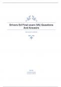 Drivers Ed Final exam (VA) Questions And Answers.