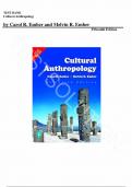 Test Bank for Cultural Anthropology 15th Edition by Carol R. Ember and Melvin R. Ember, All Chapters |Complete Guide A+