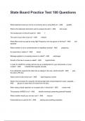 State Board Practice Test 100 Questions