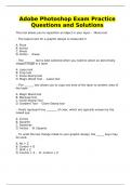 Adobe Photoshop Exam Practice Questions and Solutions