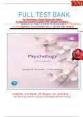                                   FULL TEST BANK For Psychology, Global Edition 6th Edition By Saundra Ciccarelli Question With Answers Graded A+     