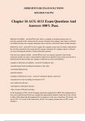 Chapter 16 ACG 4111 Exam Questions And Answers 100% Pass.