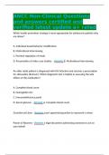 ANCC Non-Clinical Questions and answers certified and verified latest update a+ rated Which health promotion strategy is most appropriate for adolescent patients who are obese?  A. Individual-based behavior modification B. Motivational interviewing C. Par