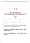 CSLB C-33 EXAM WITH GUARANTEED ACCURATE ANSWERS |VERIFIED