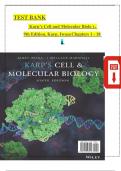 Test Bank - Karp's Cell and Molecular Biology, 9th Edition (Karp, 2020) Chapter 1-18 | All Chapters