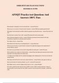 AFOQT Practice test Questions And Answers 100% Pass