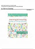 Solution Manual and Test Bank for Assessing and Correcting Reading and Writing Difficulties 6th Edition by Thomas Gunning, All Chapters |Complete Guide A+