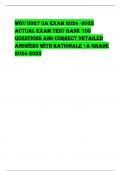 WGU DO27 0A EXAM 2024 -2025  ACTUAL EXAM TEST BANK 100  QUESTIONS AND CORRECT DETAILED  ANSWERS WITH RATIONALE |A GRADE  2024-2025  --Vistaril is a prescription medicine used to treat the symptoms of anxiety, itching or hives on the skin and as preoperati