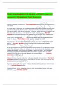 food management exam (all 100% correct answers) Questions And Answers 