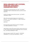 MESA AIRLINES E-JET SYSTEMS EXAM SET 20242025 |GUARANTEED PASS!!