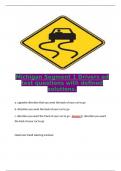   Michigan Segment 1 Drivers ed test questions with defined solutions.  a. opposite direction that you want the back of your car to go b. direction you want the back of your car to go c. direction you want the front of your car to go - Answer b. direction