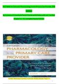 TEST BANK For Edmunds' Pharmacology for the Primary Care Provider, 5th Edition by Constance G Visovsky & Cheryl H Zambroski & Rebecca M Lutz | Verified Chapter's 1 - 73 | Complete Newest Version