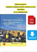 Solution manual for principles of auditing and other assurance services 22nd edition by ray whittington kurt CHAPTER 1-5