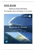 Test Bank for Business in Action 10th Global Edition by Bovee & Thill All 1-16 Chapters Covered ,Latest Edition, ISBN:9781292721651