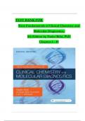 Test Bank For Tietz Fundamentals of Clinical Chemistry and Molecular Diagnostics, 8th Edition by Nader Rifai, All 49 Chapters Covered and Verified, ISBN 9780323530446, latest