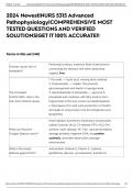 2024 Newest|NURS 5315 Advanced Pathophysiology|COMPREHENSIVE MOST TESTED QUESTIONS AND VERIFIED SOLUTIONS|GET IT 100% ACCURATE!!