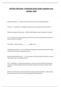 ASU Bio 340 Exam 1 Holechek Study Guide complete new solution 2024