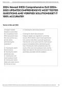 2024 Newest |HESI Comprehensive Exit |2024-2025 UPDATE|COMPREHENSIVE MOST TESTED QUESTIONS AND VERIFIED SOLUTIONS|GET IT 100% ACCURATE!!