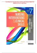 Test Bank for Nursing Interventions and Clinical Skills 7th Edition by Perry and Potter