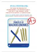 Test Bank For Principles of Macroeconomics 13th Edition By Karl E. Case; Ray C. Fair; Sharon E. Oster|9780135196984| All Chapters 1-21|LATEST