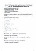 Care of the Patient with a Cardiovascular or Peripheral Vascular Disease Exam Study Guide 2024