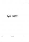 PHYSIOLOGY :Thyroid Hormones