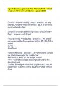 Mpoetc Exam 27 Questions And Answers With Verified Solutions 100% Correct!!! Latest Updated 2024 Control - answer>>>any person arrested for any offense, whether male or female, adult or juvenile, must be handcuffed