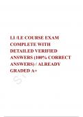 LI /LE COURSE EXAM COMPLETE WITH DETAILED VERIFIED ANSWERS (100% CORRECT ANSWERS) / ALREADY GRADED A+