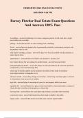 Barney Fletcher Real Estate Exam Questions And Answers 100% Pass