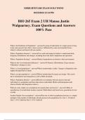 BIO 265 Exam 2 UH Manoa Justin Walguarney. Exam Questions and Answers 100% Pass