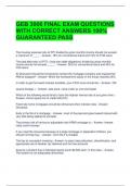 GEB 3006 FINAL EXAM QUESTIONS WITH CORRECT ANSWERS 100% GUARANTEED PASS