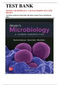 Test Bank for Nester's Microbiology: A Human Perspective, 10th Edition by Denise G. Anderson, Sarah Salm, Mira Beins, Deborah Allen |9781260735505| All Chapters 1-30| LATEST