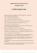 CCDS-O Study Cards