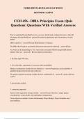 CEM 456 - DBIA Principles Exam (Quiz Questions) Questions With Verified Answers