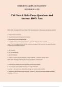 Ch8 Nuts & Bolts Exam Questions And Answers 100% Pass