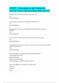 NR 507 - Alterations in the Endocrine System Exam with Questions and Answers