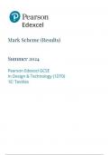 edexcel gcse  design and technology 1dt0-1e component 1: textiles  june   2024 mark-scheme 2024