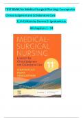 TEST BANK for Medical-Surgical Nursing: Concepts for Clinical Judgment and Collaborative Care 11th Edition by Donna D. Ignatavicius, All chapters 1 - 74