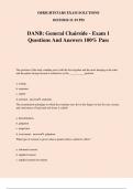 DANB: General Chairside - Exam 1 Questions And Answers 100% Pass