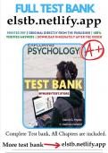 Test Bank for Exploring Psychology in Modules 12th Edition by David G. Myers, C. Nathan DeWall | ‎9781319132125| All Chapters included| LATEST