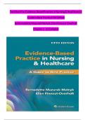 Test Bank For Evidence-Based Practice in Nursing & Healthcare A Guide to Best Practice 5th Edition by Bernadette Mazurek Melnyk, Ellen Fineout-Overholt Chapter 1 - 23 Complet