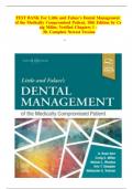 TEST BANK For Little and Falace's Dental Management of the Medically Compromised Patient, 10th Edition by Craig Miller, Verified Chapters 1 - 30, Complete Newest Version