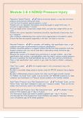 Module 3 & 4 NDNQI Pressure Injury (Questions and answers) LATEST UPDATE