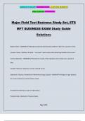 Major Field Test Business Study Set, ETS MFT BUSINESS EXAM Study Guide Solutions